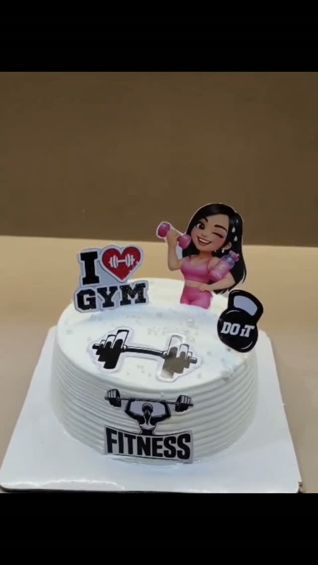 Gym theme cake